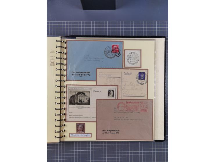 1875/45, umfangreiche Sammlung mit einigen hundert Briefen, Karten und Ganzsachen sowie einigen Briefstücken und losen Marken