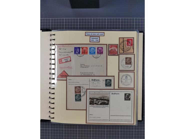 1875/45, umfangreiche Sammlung mit einigen hundert Briefen, Karten und Ganzsachen sowie einigen Briefstücken und losen Marken