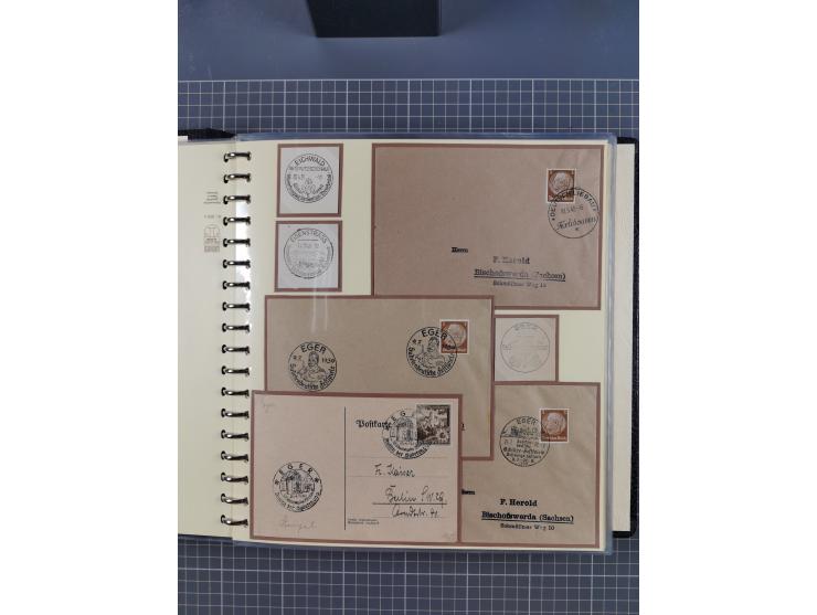 1875/45, umfangreiche Sammlung mit einigen hundert Briefen, Karten und Ganzsachen sowie einigen Briefstücken und losen Marken