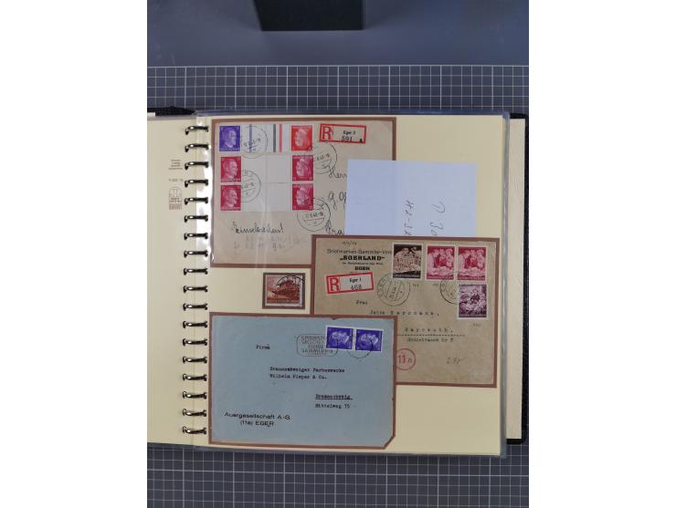 1875/45, umfangreiche Sammlung mit einigen hundert Briefen, Karten und Ganzsachen sowie einigen Briefstücken und losen Marken