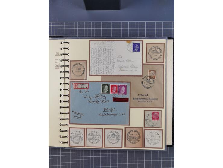 1875/45, umfangreiche Sammlung mit einigen hundert Briefen, Karten und Ganzsachen sowie einigen Briefstücken und losen Marken