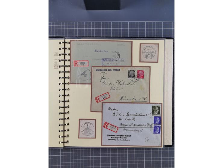 1875/45, umfangreiche Sammlung mit einigen hundert Briefen, Karten und Ganzsachen sowie einigen Briefstücken und losen Marken