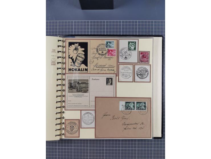 1875/45, umfangreiche Sammlung mit einigen hundert Briefen, Karten und Ganzsachen sowie einigen Briefstücken und losen Marken