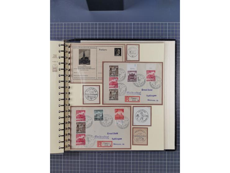 1875/45, umfangreiche Sammlung mit einigen hundert Briefen, Karten und Ganzsachen sowie einigen Briefstücken und losen Marken