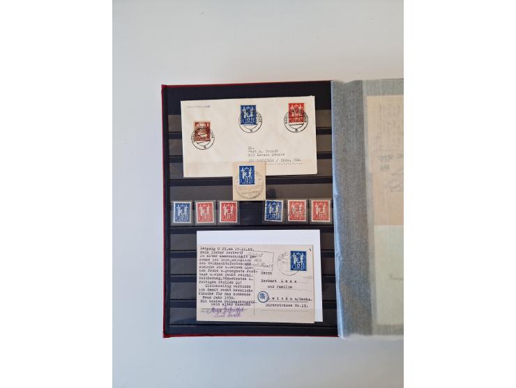 1949/90, umfangreiche gestempelte und zusätzlich postfrisch/ungebrauchte Sammlung mit einigen Doubletten und sehr vielen Brie