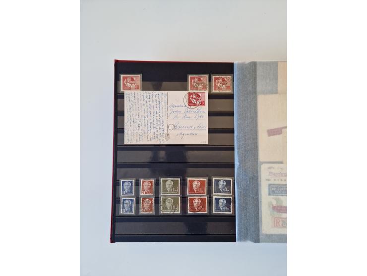 1949/90, umfangreiche gestempelte und zusätzlich postfrisch/ungebrauchte Sammlung mit einigen Doubletten und sehr vielen Brie