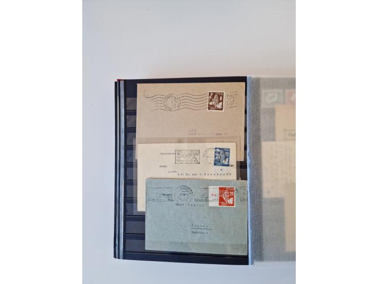 1949/90, umfangreiche gestempelte und zusätzlich postfrisch/ungebrauchte Sammlung mit einigen Doubletten und sehr vielen Brie
