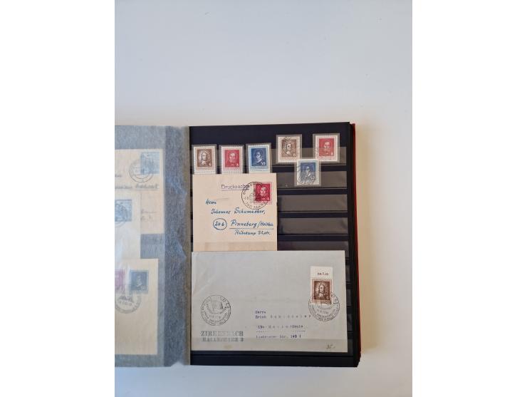 1949/90, umfangreiche gestempelte und zusätzlich postfrisch/ungebrauchte Sammlung mit einigen Doubletten und sehr vielen Brie