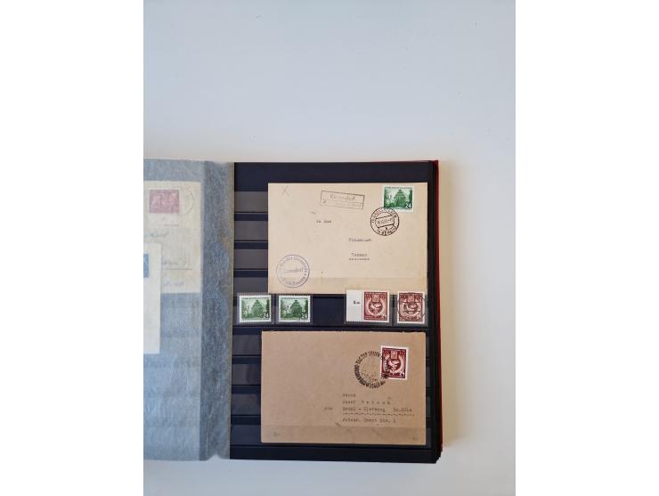 1949/90, umfangreiche gestempelte und zusätzlich postfrisch/ungebrauchte Sammlung mit einigen Doubletten und sehr vielen Brie