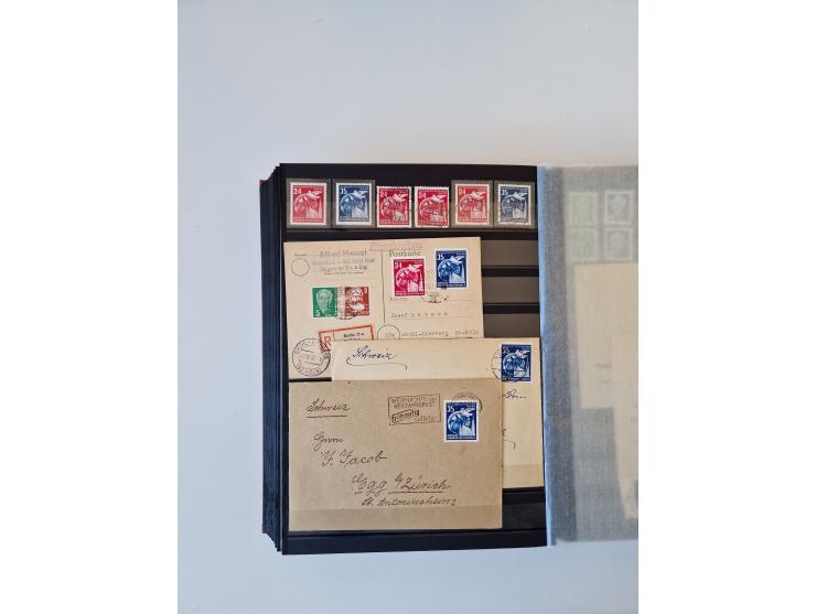 1949/90, umfangreiche gestempelte und zusätzlich postfrisch/ungebrauchte Sammlung mit einigen Doubletten und sehr vielen Brie