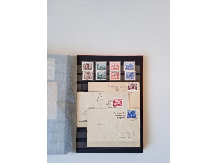 1949/90, umfangreiche gestempelte und zusätzlich postfrisch/ungebrauchte Sammlung mit einigen Doubletten und sehr vielen Brie