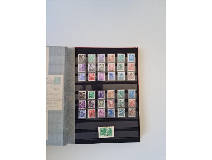 1949/90, umfangreiche gestempelte und zusätzlich postfrisch/ungebrauchte Sammlung mit einigen Doubletten und sehr vielen Brie
