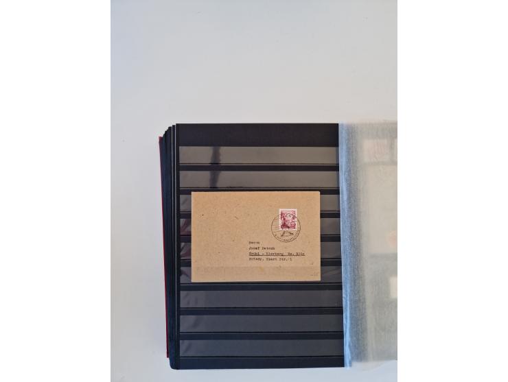 1949/90, umfangreiche gestempelte und zusätzlich postfrisch/ungebrauchte Sammlung mit einigen Doubletten und sehr vielen Brie