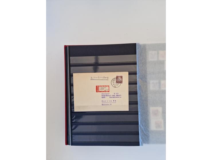 1949/90, umfangreiche gestempelte und zusätzlich postfrisch/ungebrauchte Sammlung mit einigen Doubletten und sehr vielen Brie