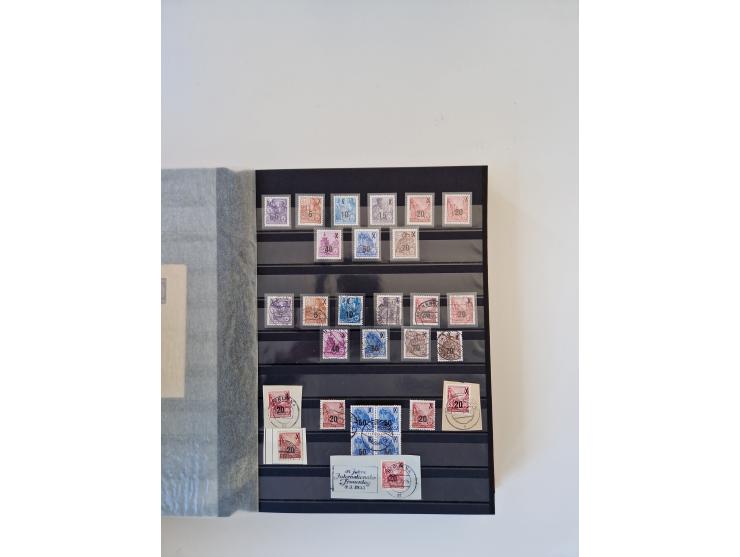 1949/90, umfangreiche gestempelte und zusätzlich postfrisch/ungebrauchte Sammlung mit einigen Doubletten und sehr vielen Brie