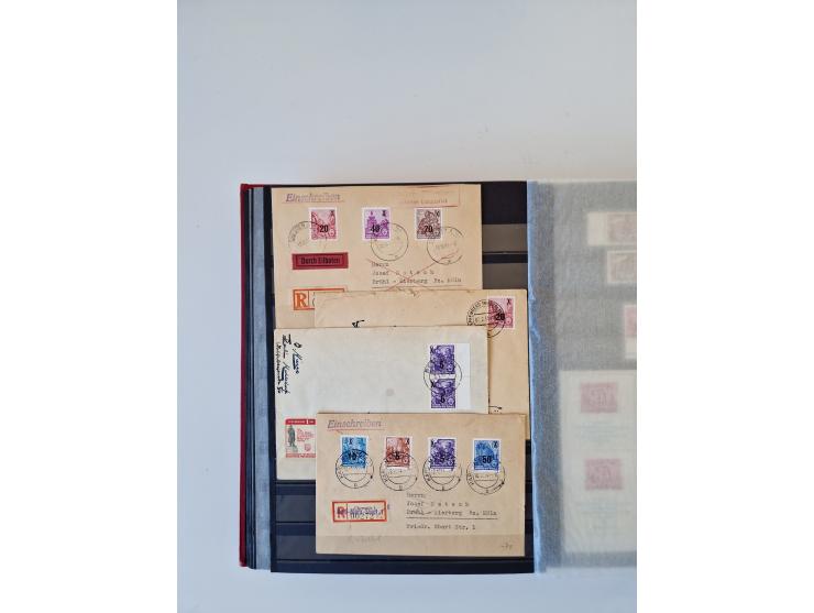 1949/90, umfangreiche gestempelte und zusätzlich postfrisch/ungebrauchte Sammlung mit einigen Doubletten und sehr vielen Brie