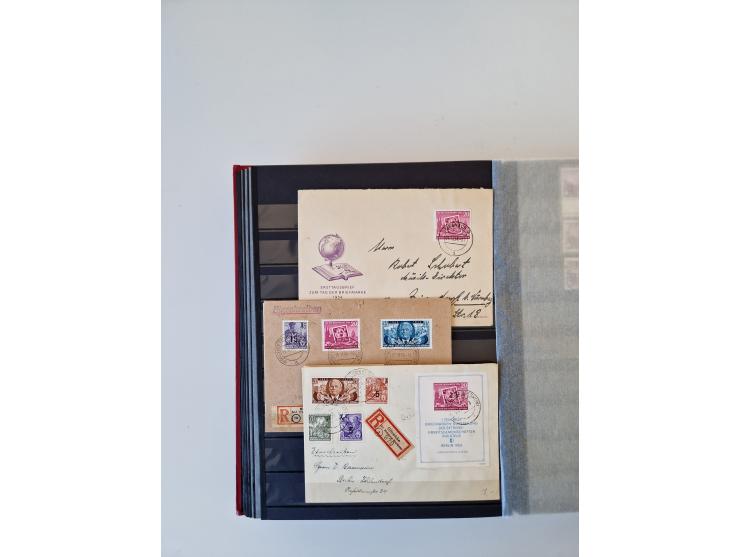 1949/90, umfangreiche gestempelte und zusätzlich postfrisch/ungebrauchte Sammlung mit einigen Doubletten und sehr vielen Brie