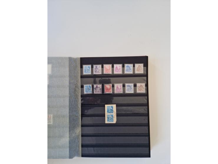1949/90, umfangreiche gestempelte und zusätzlich postfrisch/ungebrauchte Sammlung mit einigen Doubletten und sehr vielen Brie