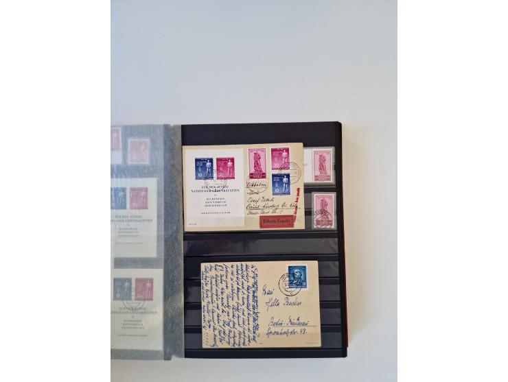1949/90, umfangreiche gestempelte und zusätzlich postfrisch/ungebrauchte Sammlung mit einigen Doubletten und sehr vielen Brie