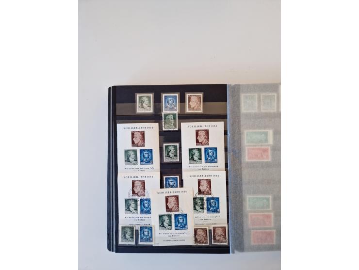 1949/90, umfangreiche gestempelte und zusätzlich postfrisch/ungebrauchte Sammlung mit einigen Doubletten und sehr vielen Brie