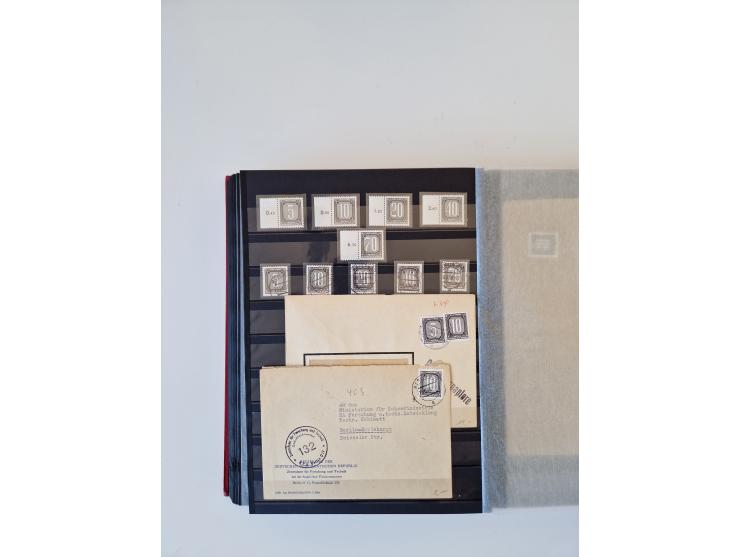 1949/90, umfangreiche gestempelte und zusätzlich postfrisch/ungebrauchte Sammlung mit einigen Doubletten und sehr vielen Brie