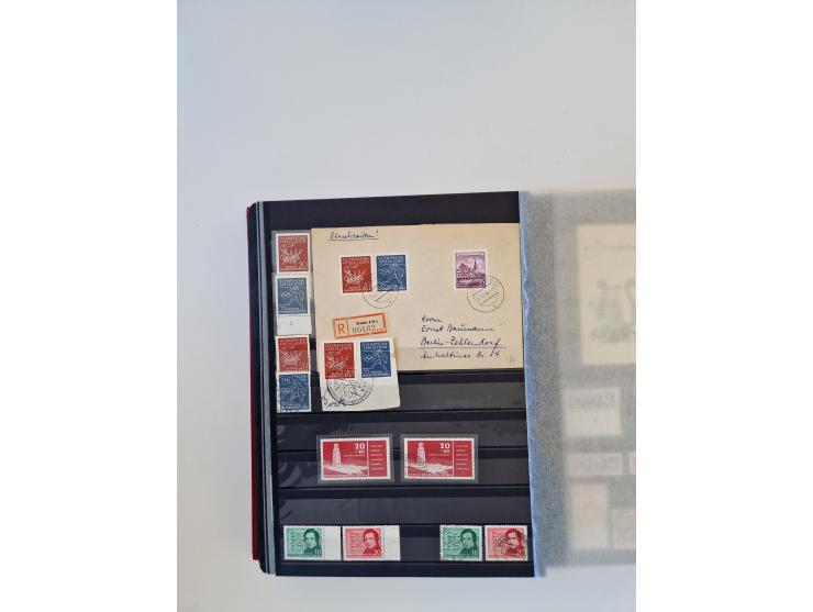 1949/90, umfangreiche gestempelte und zusätzlich postfrisch/ungebrauchte Sammlung mit einigen Doubletten und sehr vielen Brie