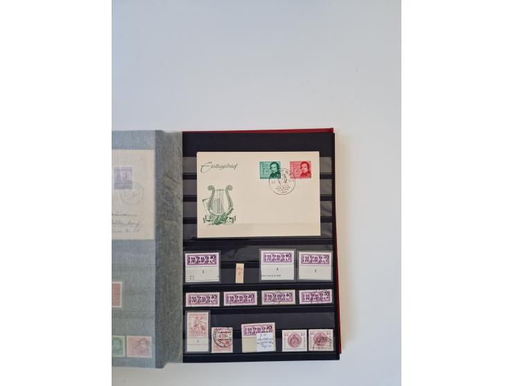 1949/90, umfangreiche gestempelte und zusätzlich postfrisch/ungebrauchte Sammlung mit einigen Doubletten und sehr vielen Brie