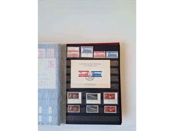 1949/90, umfangreiche gestempelte und zusätzlich postfrisch/ungebrauchte Sammlung mit einigen Doubletten und sehr vielen Brie