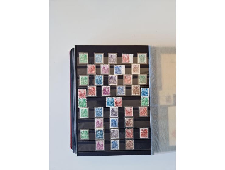 1949/90, umfangreiche gestempelte und zusätzlich postfrisch/ungebrauchte Sammlung mit einigen Doubletten und sehr vielen Brie