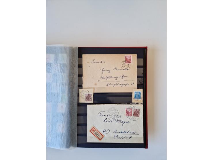 1949/90, umfangreiche gestempelte und zusätzlich postfrisch/ungebrauchte Sammlung mit einigen Doubletten und sehr vielen Brie