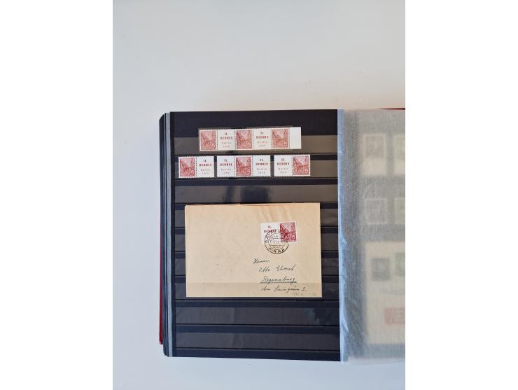 1949/90, umfangreiche gestempelte und zusätzlich postfrisch/ungebrauchte Sammlung mit einigen Doubletten und sehr vielen Brie
