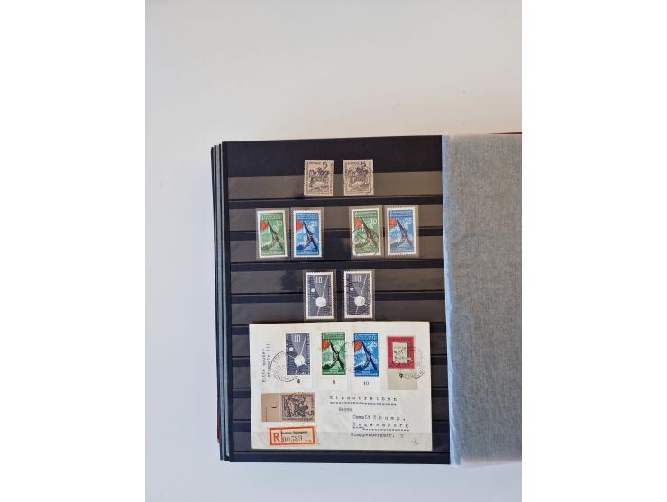 1949/90, umfangreiche gestempelte und zusätzlich postfrisch/ungebrauchte Sammlung mit einigen Doubletten und sehr vielen Brie
