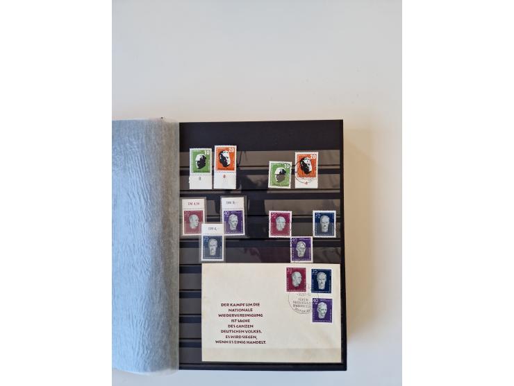 1949/90, umfangreiche gestempelte und zusätzlich postfrisch/ungebrauchte Sammlung mit einigen Doubletten und sehr vielen Brie