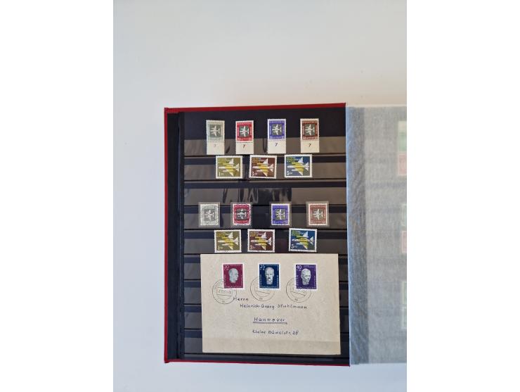1949/90, umfangreiche gestempelte und zusätzlich postfrisch/ungebrauchte Sammlung mit einigen Doubletten und sehr vielen Brie