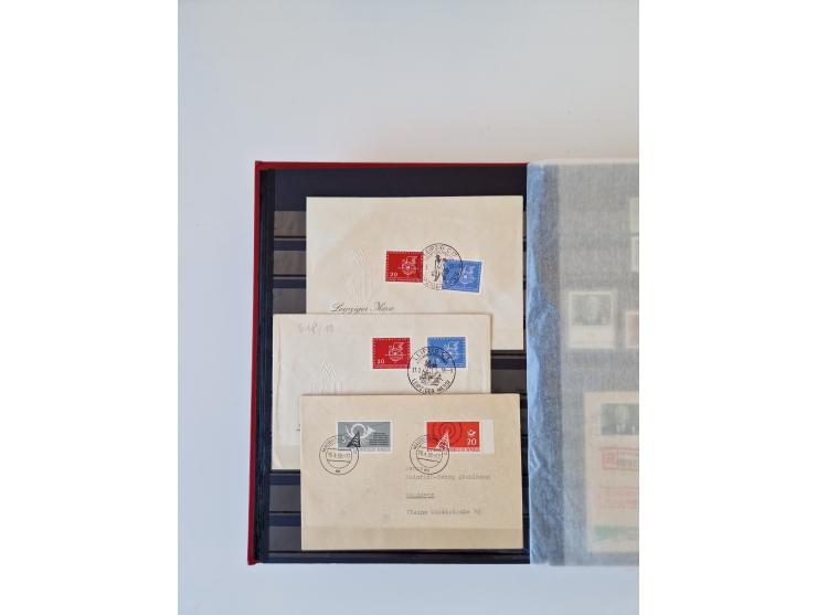 1949/90, umfangreiche gestempelte und zusätzlich postfrisch/ungebrauchte Sammlung mit einigen Doubletten und sehr vielen Brie