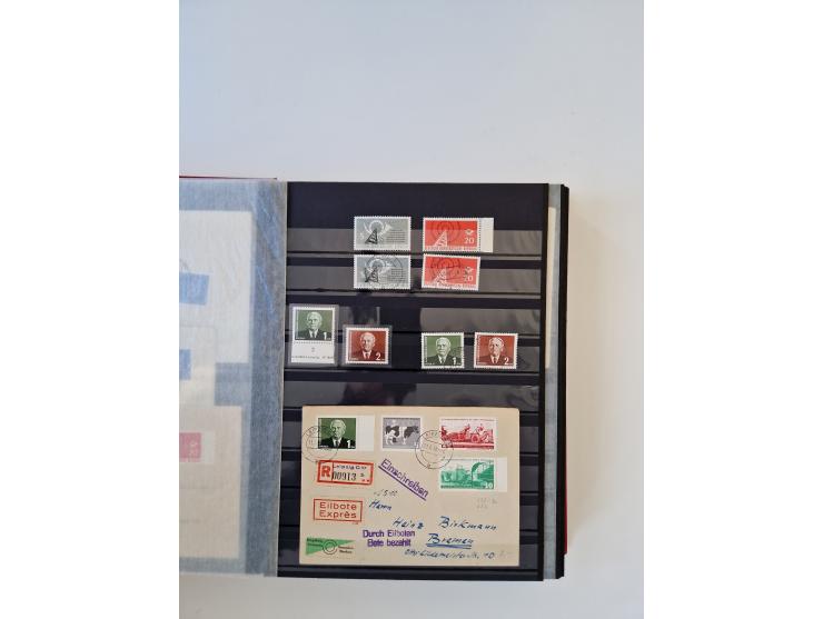 1949/90, umfangreiche gestempelte und zusätzlich postfrisch/ungebrauchte Sammlung mit einigen Doubletten und sehr vielen Brie