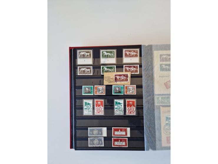 1949/90, umfangreiche gestempelte und zusätzlich postfrisch/ungebrauchte Sammlung mit einigen Doubletten und sehr vielen Brie