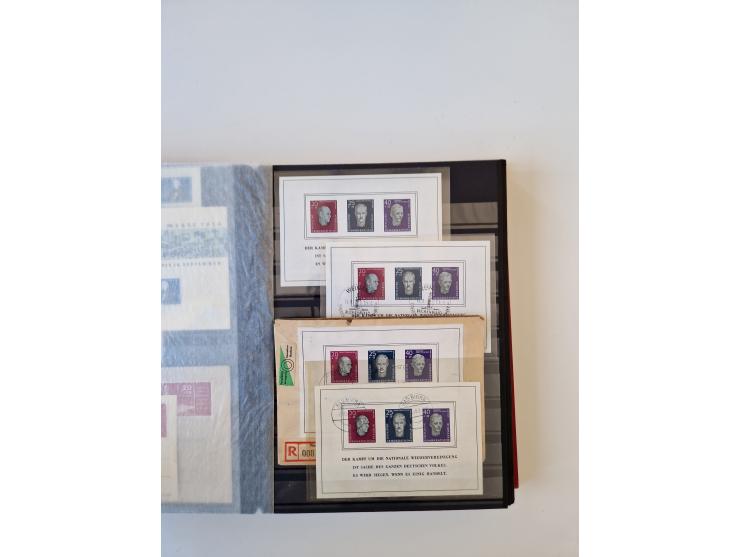 1949/90, umfangreiche gestempelte und zusätzlich postfrisch/ungebrauchte Sammlung mit einigen Doubletten und sehr vielen Brie