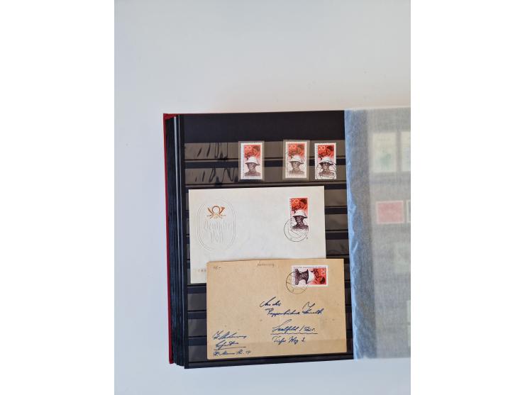 1949/90, umfangreiche gestempelte und zusätzlich postfrisch/ungebrauchte Sammlung mit einigen Doubletten und sehr vielen Brie