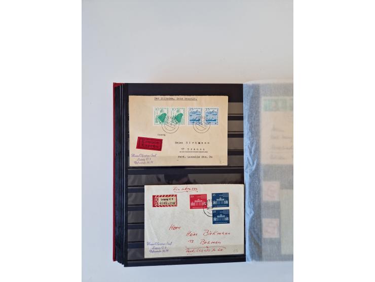 1949/90, umfangreiche gestempelte und zusätzlich postfrisch/ungebrauchte Sammlung mit einigen Doubletten und sehr vielen Brie