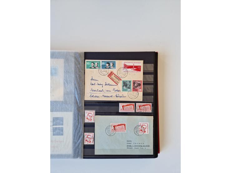 1949/90, umfangreiche gestempelte und zusätzlich postfrisch/ungebrauchte Sammlung mit einigen Doubletten und sehr vielen Brie