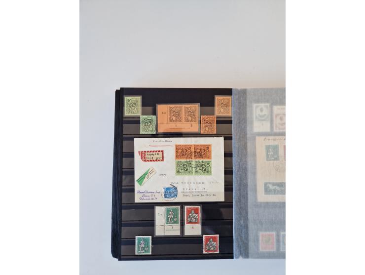 1949/90, umfangreiche gestempelte und zusätzlich postfrisch/ungebrauchte Sammlung mit einigen Doubletten und sehr vielen Brie