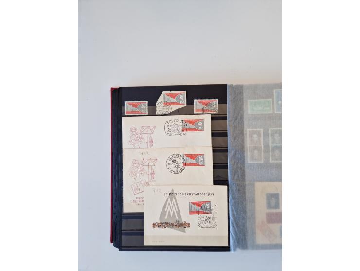 1949/90, umfangreiche gestempelte und zusätzlich postfrisch/ungebrauchte Sammlung mit einigen Doubletten und sehr vielen Brie
