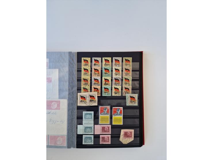 1949/90, umfangreiche gestempelte und zusätzlich postfrisch/ungebrauchte Sammlung mit einigen Doubletten und sehr vielen Brie