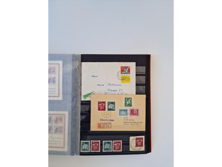1949/90, umfangreiche gestempelte und zusätzlich postfrisch/ungebrauchte Sammlung mit einigen Doubletten und sehr vielen Brie