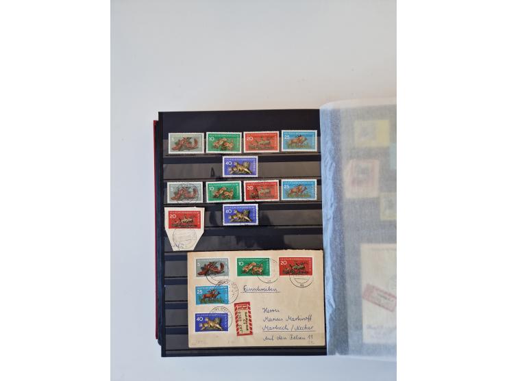 1949/90, umfangreiche gestempelte und zusätzlich postfrisch/ungebrauchte Sammlung mit einigen Doubletten und sehr vielen Brie