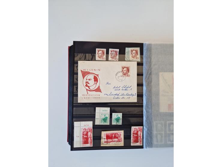 1949/90, umfangreiche gestempelte und zusätzlich postfrisch/ungebrauchte Sammlung mit einigen Doubletten und sehr vielen Brie