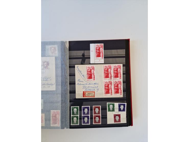 1949/90, umfangreiche gestempelte und zusätzlich postfrisch/ungebrauchte Sammlung mit einigen Doubletten und sehr vielen Brie
