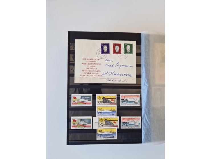 1949/90, umfangreiche gestempelte und zusätzlich postfrisch/ungebrauchte Sammlung mit einigen Doubletten und sehr vielen Brie