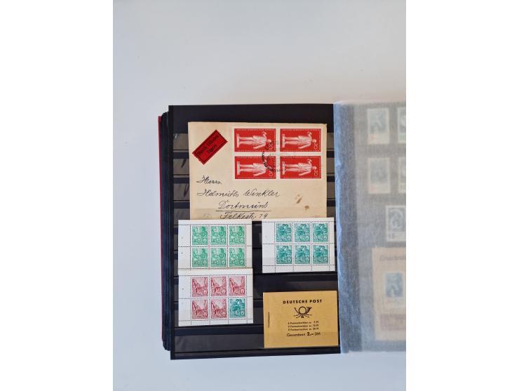 1949/90, umfangreiche gestempelte und zusätzlich postfrisch/ungebrauchte Sammlung mit einigen Doubletten und sehr vielen Brie